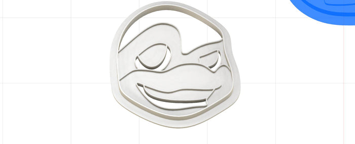 3D Printed Leo Teenage Mutant Ninja Turtle Mutant Mayhem Head Cookie Cutter