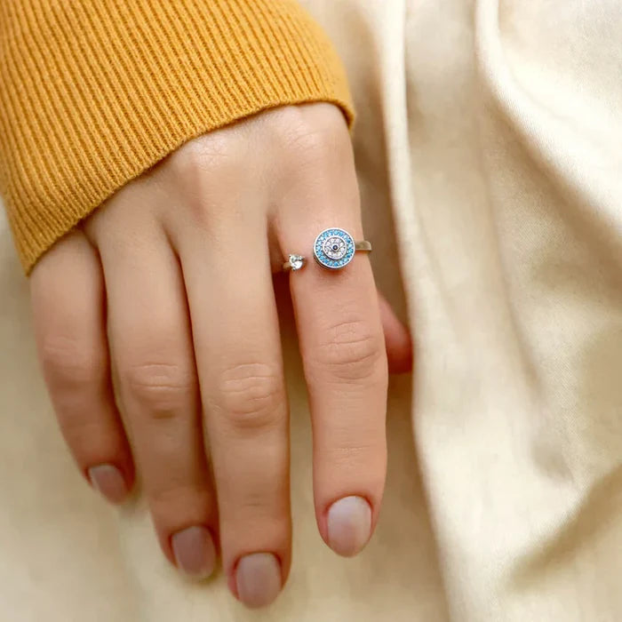 À ma fille – Bague anti-stress œil protecteur | Ajustable