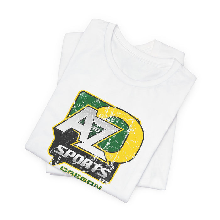 A to Z Sports Oregon Distressed T-Shirt