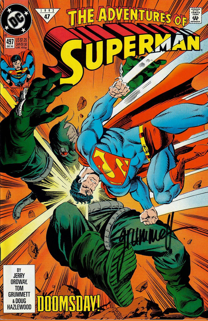 Adventures of Superman #497 1992 *SIGNED* Mutiny Comics & Coffee Online