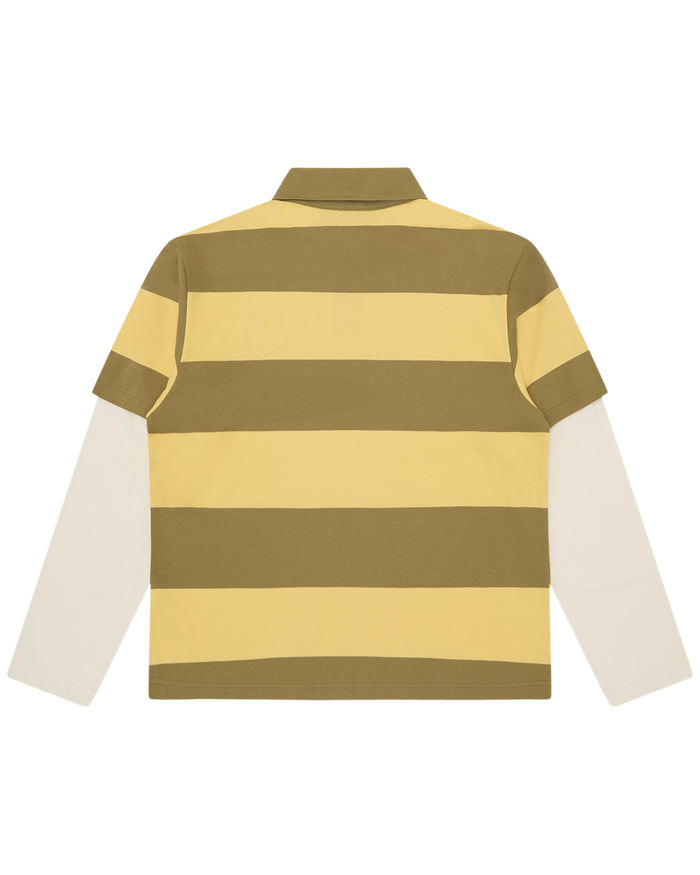 Applique Astro Layered Stripe LS Rugby Shirt