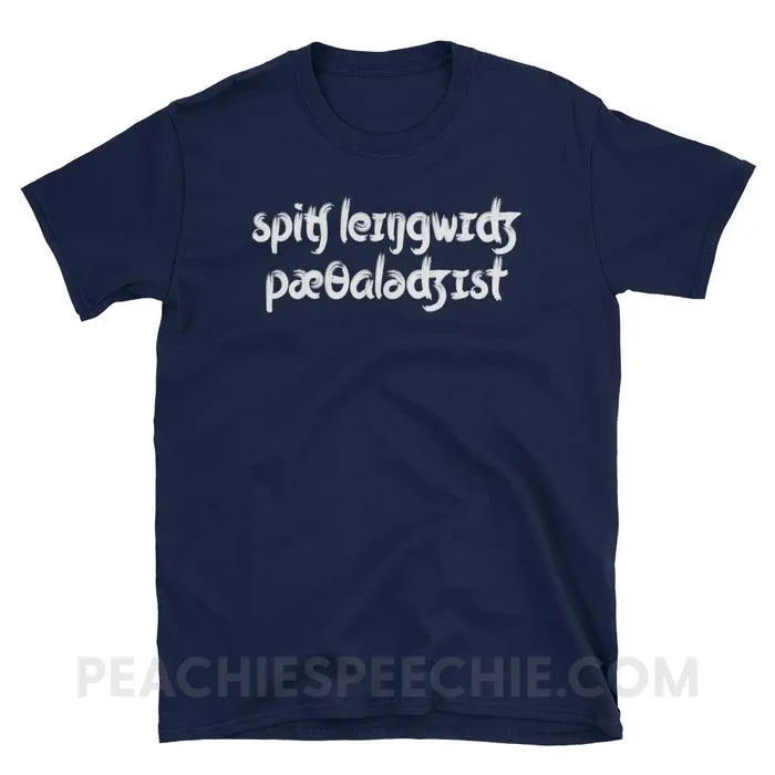 Brush Script SLP in IPA Classic Tee - Navy / S - T-Shirts & Tops peachiespeechie.com