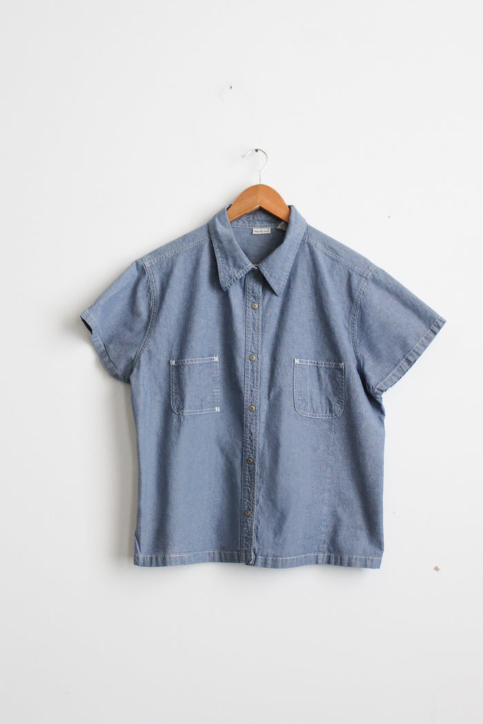 chambray button up