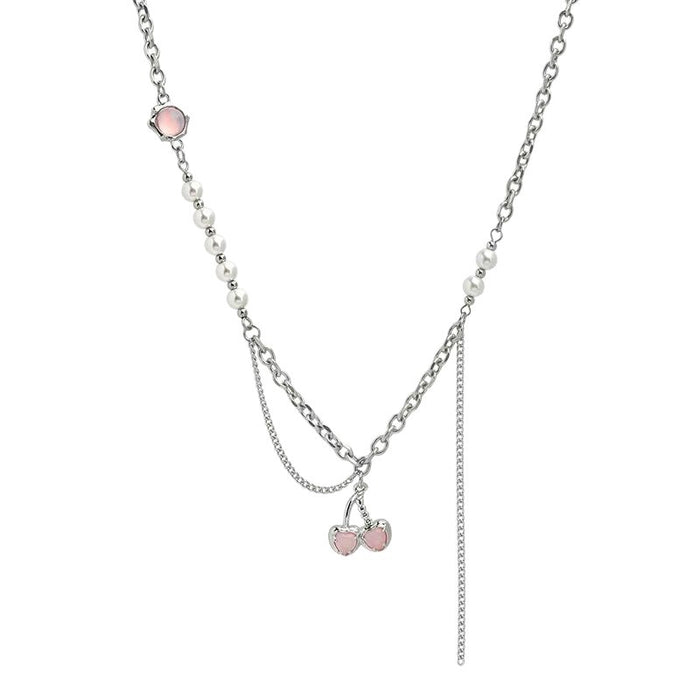 Cherry Pearl Necklace - Fashionnsio