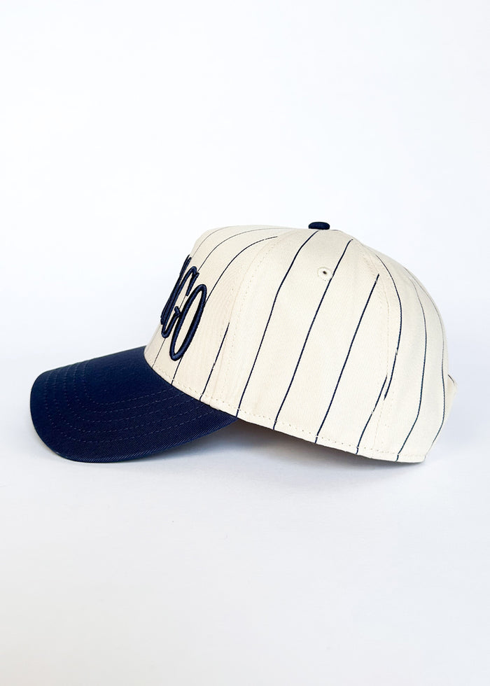 Chicago Puff Pinstripe Baseball Cap - Breaker Blue