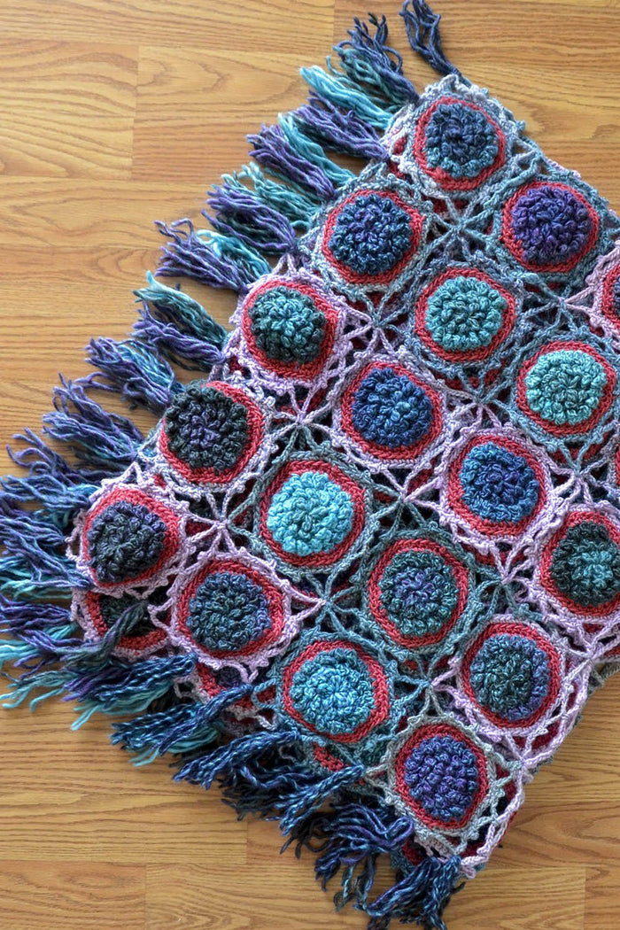 Chrysanthemum Throw Pattern Universal Yarn