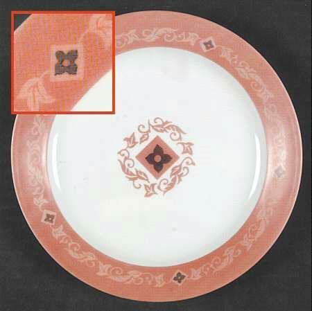 Corelle MESA VERDE 7 1/4 Dessert BREAD PLATE *Southwest Coral Persimmon Vines NW