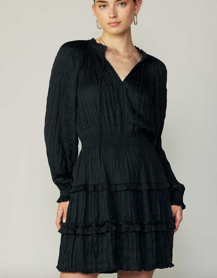 Current Air L/S Wrinkled Mini Dress