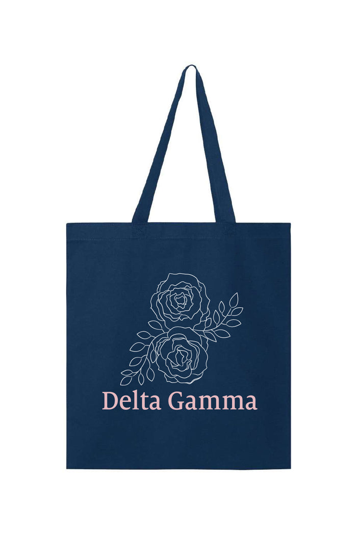 Delta Gamma Roses Tote - Hannah's Closet - The Official Boutique for Delta Gamma