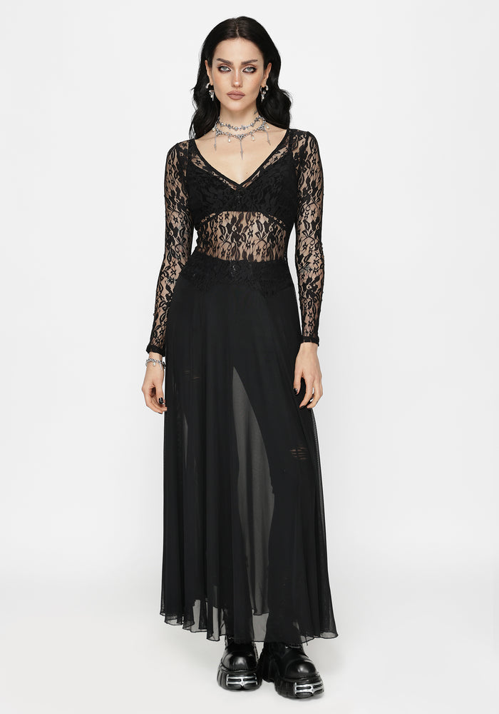 Eltharia Lace Bodice Maxi Dress