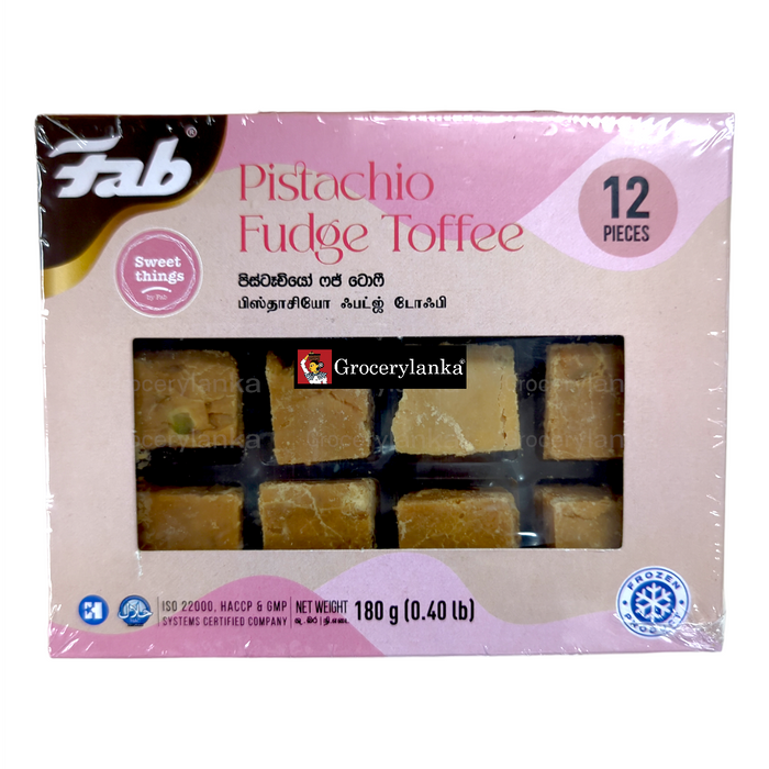 Fab Pistachio Fudge Toffee 12Pc
