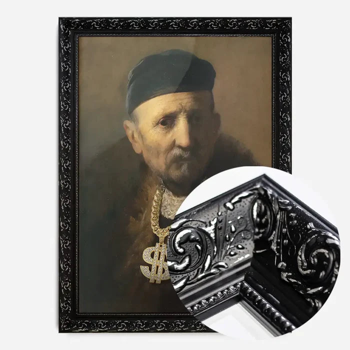21x30cm | 8¼ x 11¾in / Black Ornate Frame