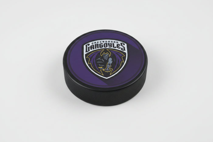 Greensboro Gargoyles Shield Logo Puck