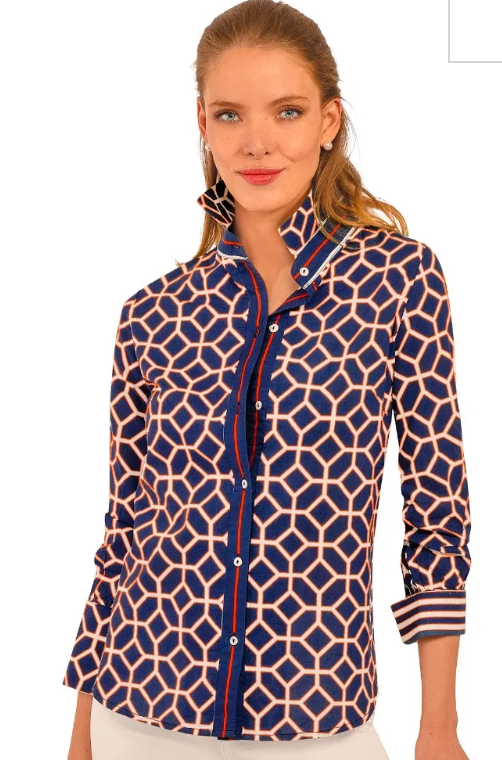 Gretchen Scott Boyfriend Shirt Lucy in Sky w Diamonds