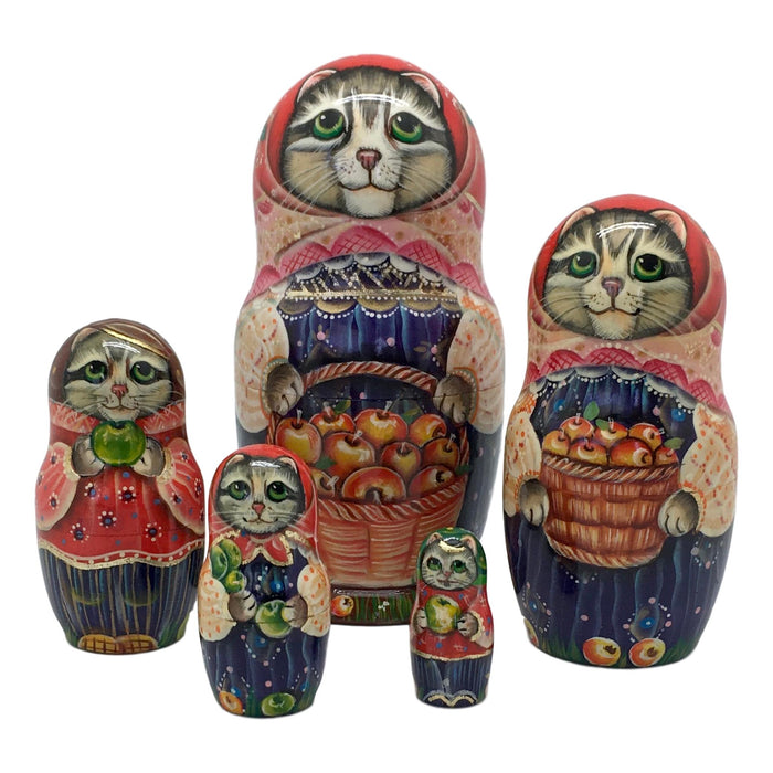 Russian grey cat doll