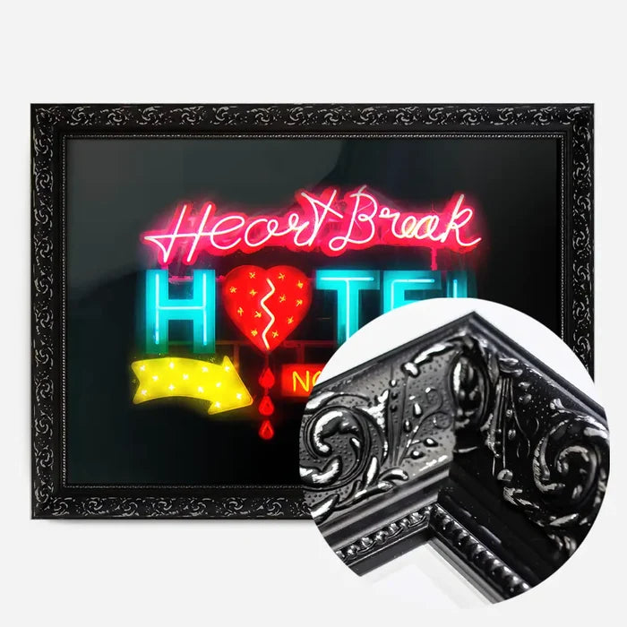 21x30cm | 8¼ x 11¾in / Black Ornate Frame
