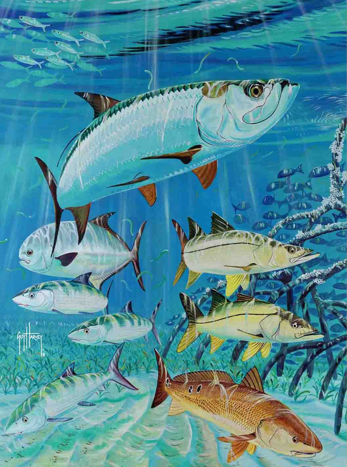 "Inshore Collage Underwater" Limited Edition Print