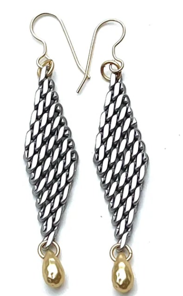 LJ Sonder Flapper Earrings w/Nugget Drop