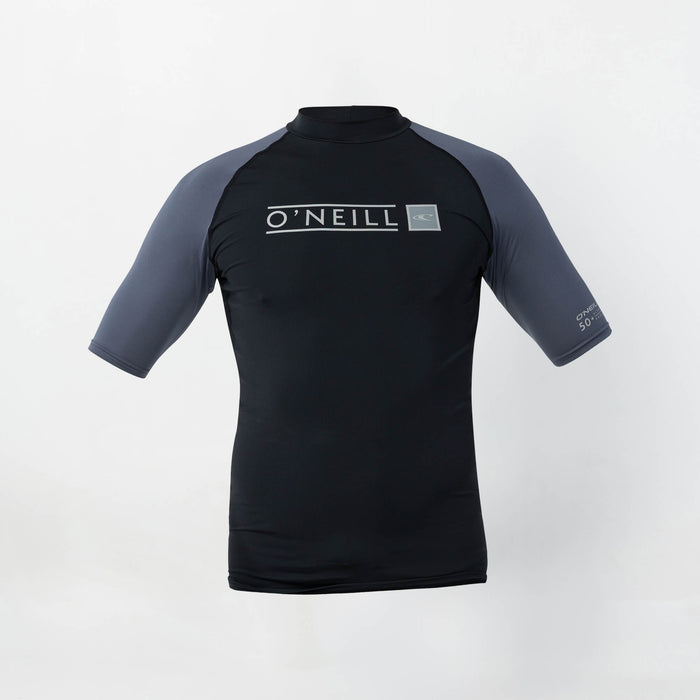 Men's Reactor Block Short Sleeve Rash Vest - Orion Blue