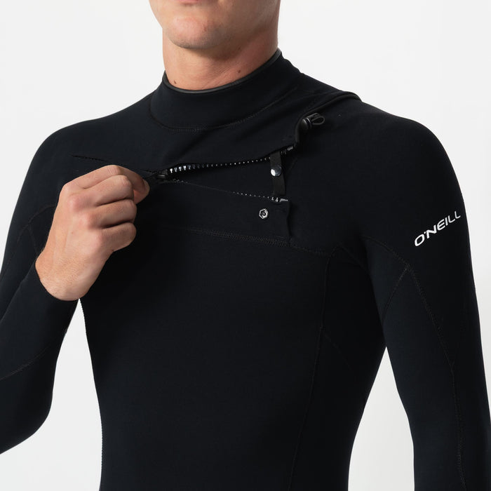 Men's Reactor GBS 3/2mm Steamer Chest Zip - Black