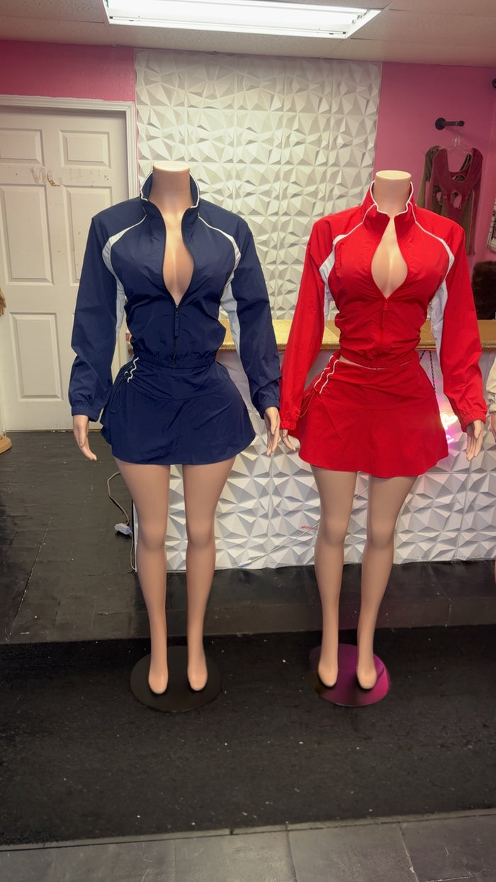My Type Windbreaker / Skort Short Set