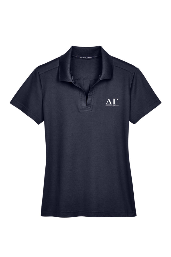 Navy Alum Polo - Hannah's Closet - The Official Boutique for Delta Gamma