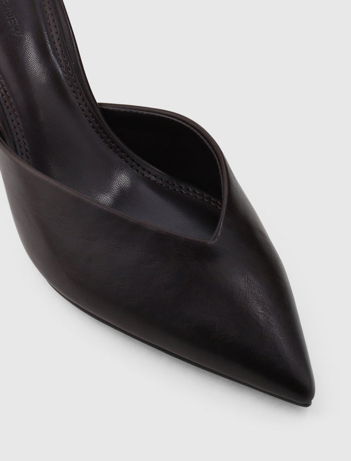 Pamela Pointed Toe Mule Heel Forever New