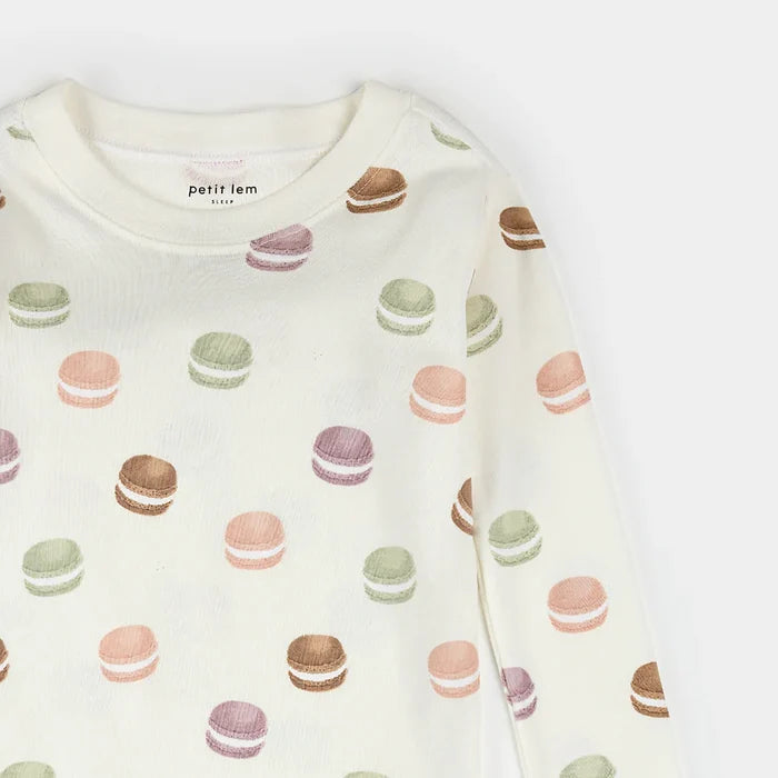 Petit Lem Pajama Set in Macarons