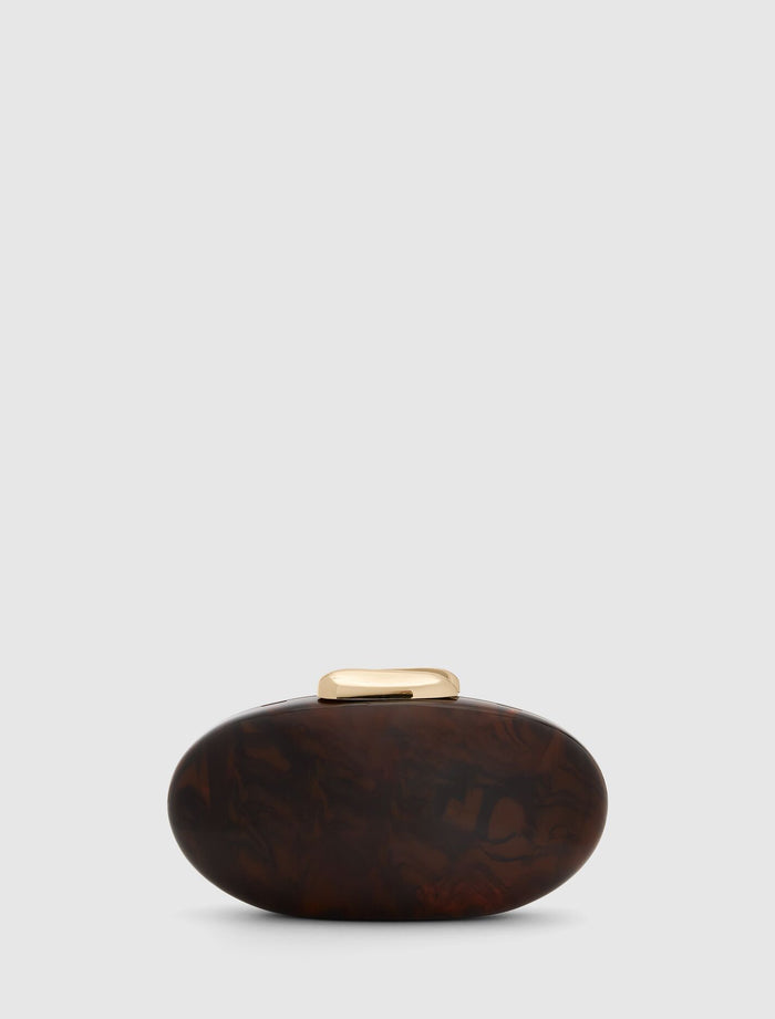 Peyton Oval Hardcase Clutch Forever New