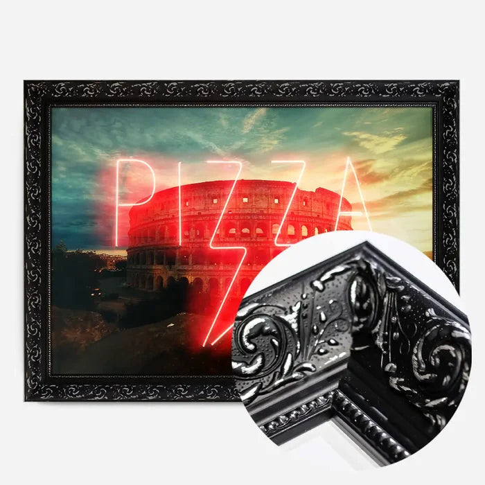 21x30cm | 8¼ x 11¾in / Black Ornate Frame