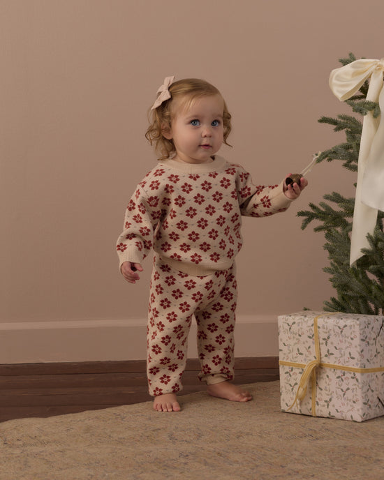 Rylee + Cru Shiloh Sweater in Poinsettia