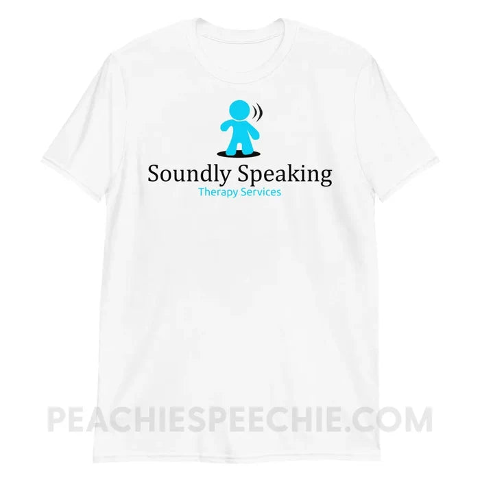 Soundly Speaking Classic Tee - White / S - custom product peachiespeechie.com