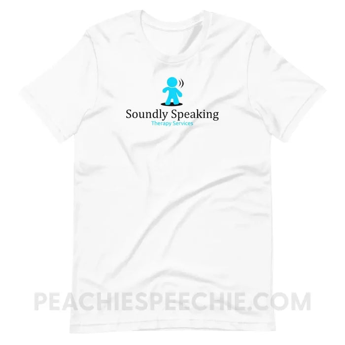 Soundly Speaking Premium Soft Tee - White / XS - custom product peachiespeechie.com