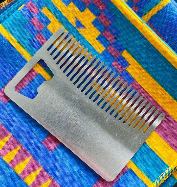 Steel Beard & Mustache Comb