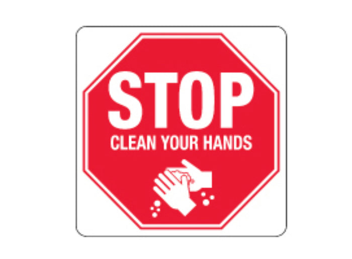 Stop Clean Your Hands Sign 5906MP