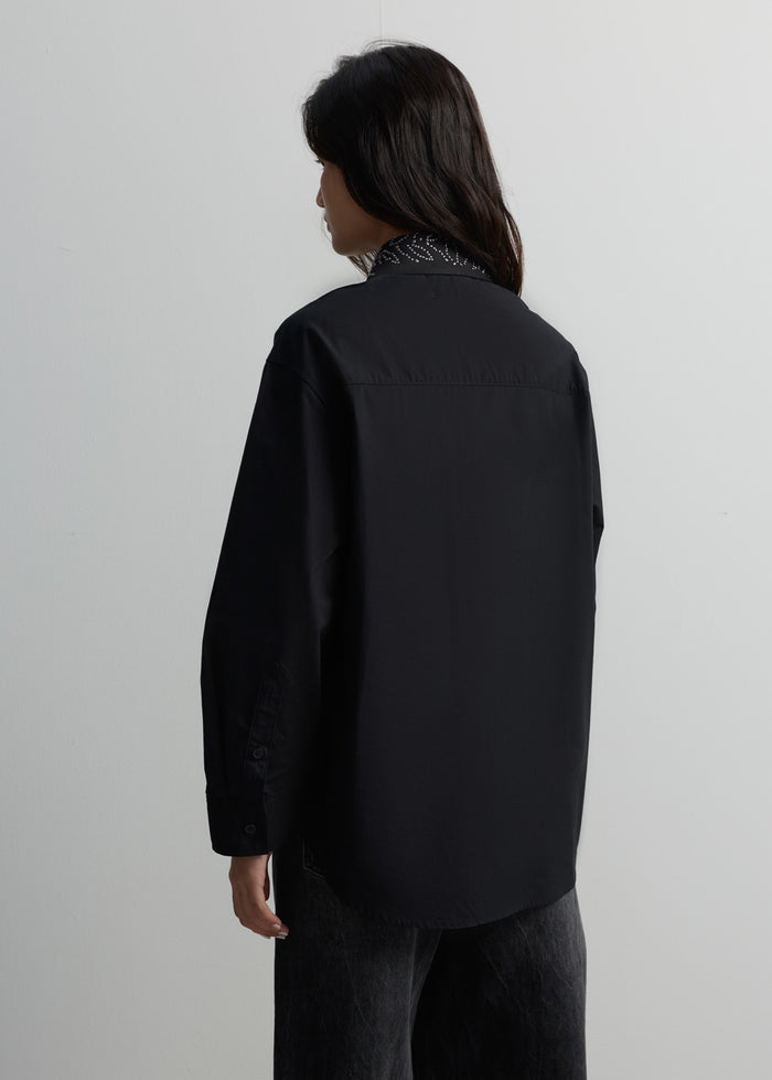 STUDDED WESTERN OVERSIZED SHIRT