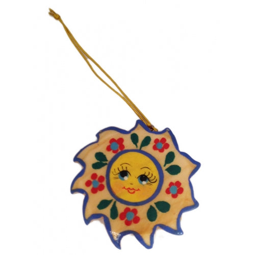 Sun Wooden Christmas Ornament