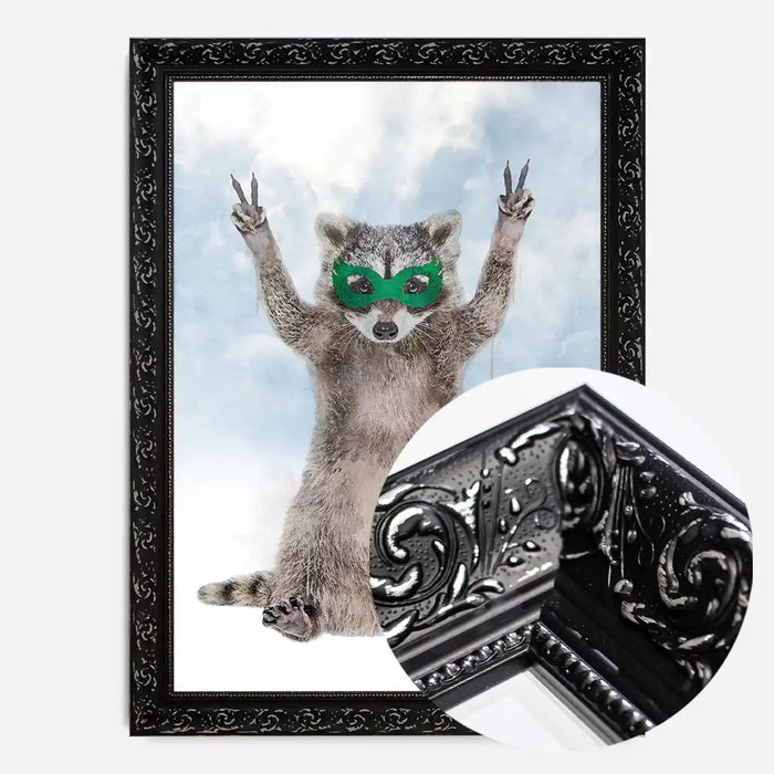 21x30cm | 8¼ x 11¾in / Black Ornate Frame