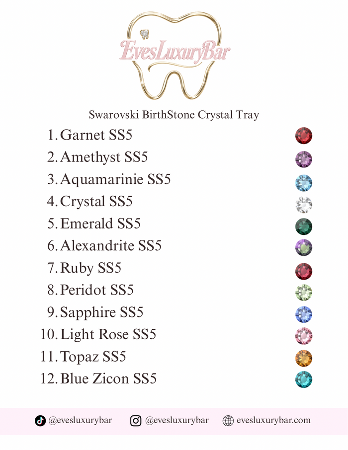 SWAROVSKI BIRTHSTONE CRYSTAL TRAY