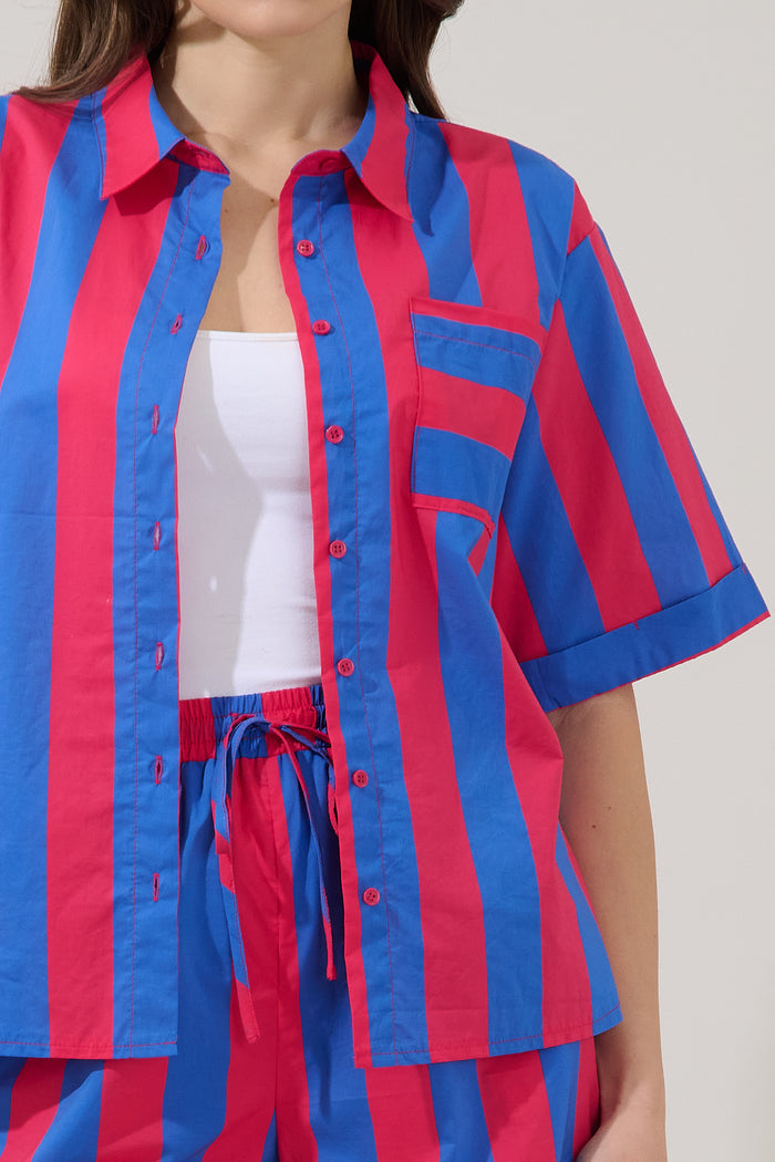 Taffy Oversized Button Down Top