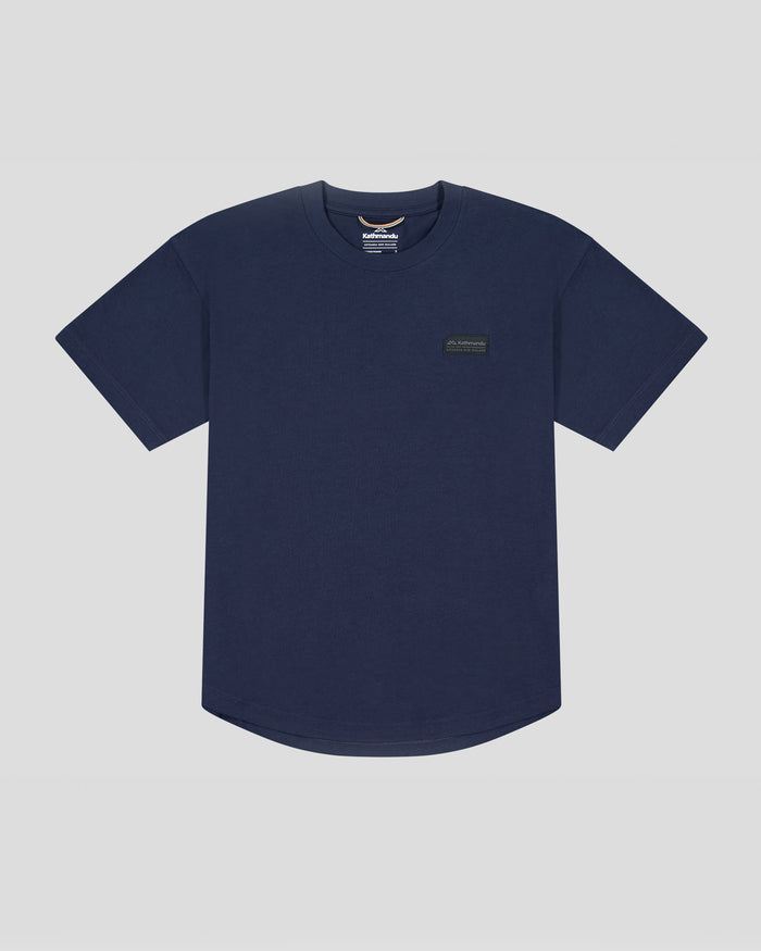 b1395_oje_womens_badge_organic_cotton_short_sleeve_tee_blue_flatlay_d_1745458675000