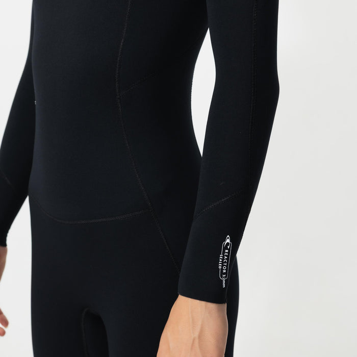 Women's Reactor GBS 3/2mm Steamer Chest Zip - Black
