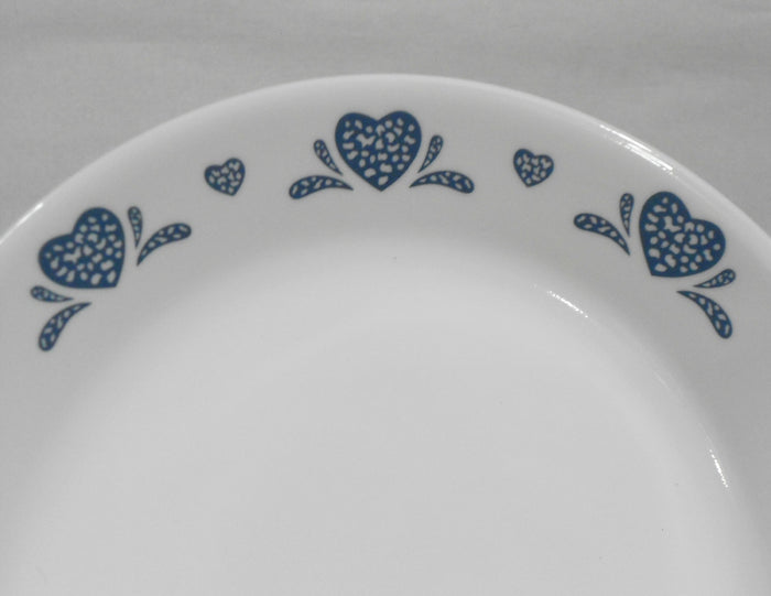 ❤️ 1 Corelle BLUE HEARTS 12.25 x 10 SERVING PLATTER Meat Chop Hostess Tray Plate