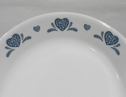 ❤️ 1 Corelle BLUE HEARTS 12.25 x 10 SERVING PLATTER Meat Chop Hostess Tray Plate