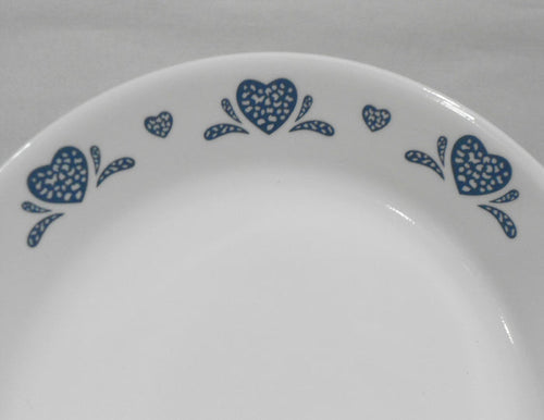❤️ 1 Corelle BLUE HEARTS 12.25 x 10 SERVING PLATTER Meat Chop Hostess Tray Plate