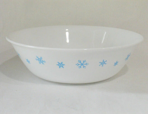 1 Corelle BLUE SNOWFLAKES 1 QT. SERVING BOWL 8.5" Popcorn Salad / Winter Snow