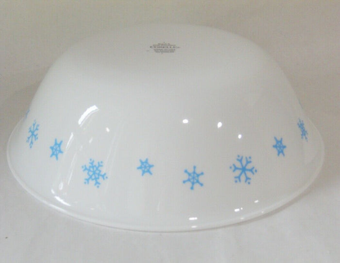 1 Corelle BLUE SNOWFLAKES 1 QT. SERVING BOWL 8.5" Popcorn Salad / Winter Snow