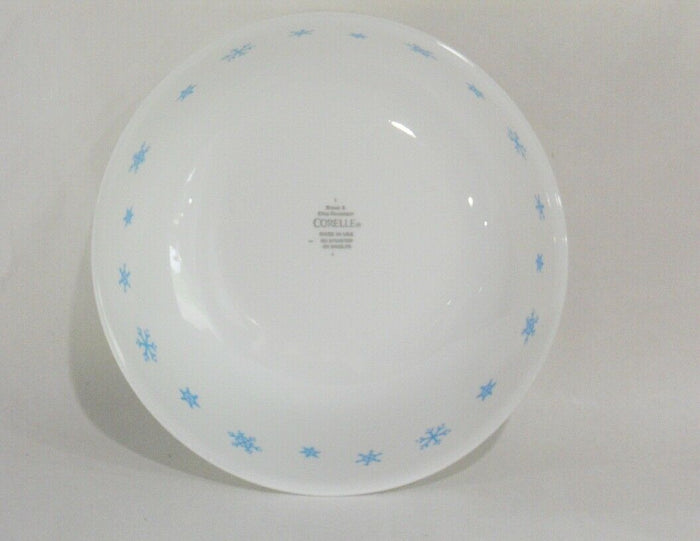 1 Corelle BLUE SNOWFLAKES 1 QT. SERVING BOWL 8.5" Popcorn Salad / Winter Snow