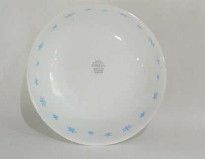 1 Corelle BLUE SNOWFLAKES 1 QT. SERVING BOWL 8.5" Popcorn Salad / Winter Snow