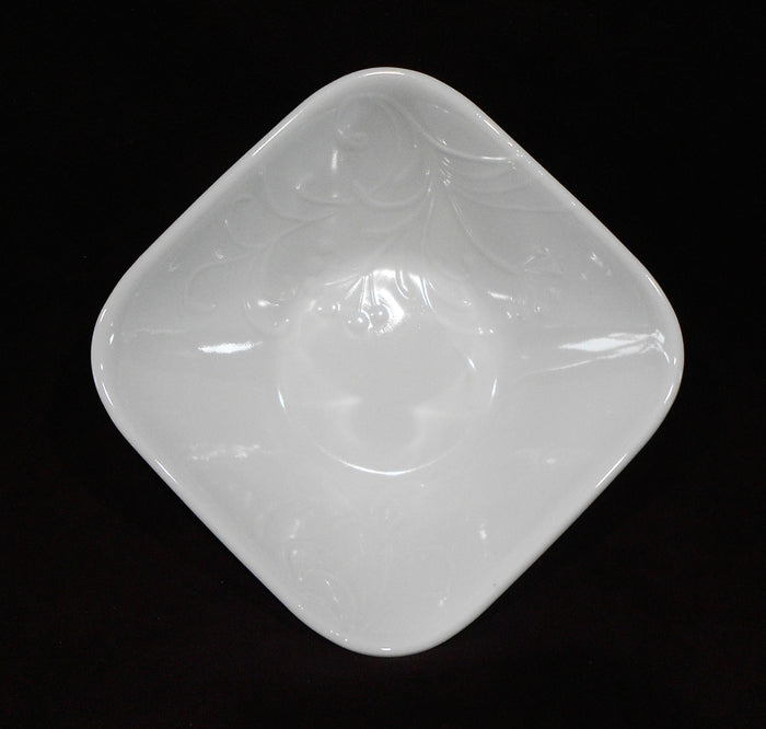 1 Corelle BOUTIQUE CHERISH Square Embossed 22-oz Square SOUP Cereal BOWL